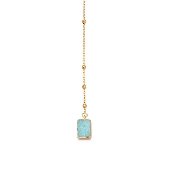 Missoma Amazonite Necklace - Gold Vermeil - Picture 2 of 5